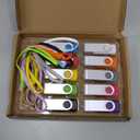 4GB Thumb Drive USB Stick 10 Pack, USB 2.0 Flash Drive Memory Stick Flashdrive Jump Drives with Layards, Colorful USB Storage Flash Drive Photo Stick Zip Drive, Backup Drive Pendrive for Data Transfer