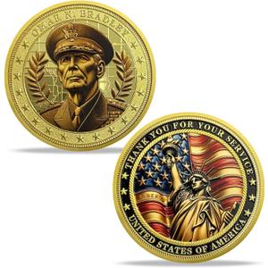 United States General Military Challenge Coin Thank You for Your Service Souvenir Commemorative Collection - OMAR N. Bradley