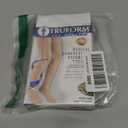 Truform 20-30 mmHg Compression Stockings for Men and Women, Thigh High Length, Dot Top, Closed Toe, Beige, Large