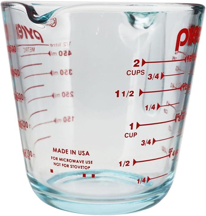 Pyrex 6001075 2 Cup Glass Measuring Cup - Made in USA