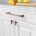 Asidrama 10 Pack 6.3 Inch(160mm) Champagne Bronze Kitchen Cabinet Handles, Cabinet Pulls Kitchen Cabinet Hardware for Cupboard Drawer Pulls