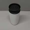 Travel Coffee Mug with 360Lid, 12 oz Coffee Tumbler Insulated Travel Mugs for Hot and Cold, Vacuum Insulated Stainless Steel Coffee Cup Leak Proof Spill Proof-Matte White