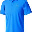 Willit Men's Golf Polo Shirt Short Sleeve Quick Dry Athletic Tennis Casual Shirts Golf Shirts for Men (Blue, M)