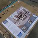 LITTLE TREE Round Dining Table for 4-6 People, 47 Inches Dining Room Table with Wooden Pedestal Base, Circle Kitchen Tables for Dining Room, Kitchen, Living Room, Oak