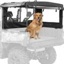 KEMIMOTO UTV Soft Cargo Camper Cover Bed Rack Compatible with CFMOTO UForce 1000/1000 XL 2019-2025 Rear Camper Top Canvas Cover Accessories