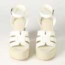 The Drop Women's Bea Platform Heel (White) 10