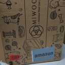 Stainless Steel Cat Litter Box with Lid, 180° Flip Top XL Enclosed Litter Box with Cat Pedal Step Stool & Scoop, Front Top Dual Entry Steel Extra Large Cats Litter Pan, Light Grey