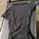 Women's Black Silk Wrap Dress, Size Large