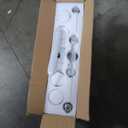 Island Light for Kitchen, 4-Light Linear Chandelier Pendant Lighting for Kitchen Island, Matte Black Dining Room Light Fixture Over Table with Clear Glass Shades