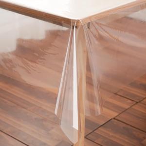 Clear Plastic Tablecloth Protector Rectangle 70x90 inch Waterproof Oilproof Stain Resistant Wipeable Table Cover for Dining Tables
