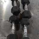 CAP Barbell Rubber Coated Dumbbell Weight Set with Vertical Rack | 100 lb, 150 lb, and 210 lb Options