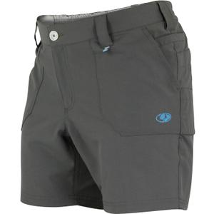 Mossy Oak Womens All Outdoor Flex Short (Medium, Charcoal)