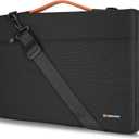 NIDOO 15.6" Laptop Sleeve case Notebook Shoulder Bag Handbag for 15.6 inch Lenovo ThinkPad T15 Gen 2 / L15 Gen 4/16" Legion Pro 7i Gen 10 Intel/ 16" HP Envy Laptop 17t-cw000/ Dell G16 Gaming, Black