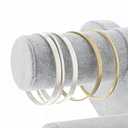 Juvale Velvet 3-Tier Jewelry Holder for Necklaces and Bracelets - Organizer Tower and Display for Selling - Gray Bracelet Display