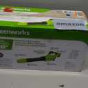 Greenworks 48V (24V x 2) Cordless Brushless Axial Leaf Blower (140 MPH / 585 CFM / 200+ Compatible Tools), (2) 4.0Ah Batteries and Dual Port Rapid Charger Included