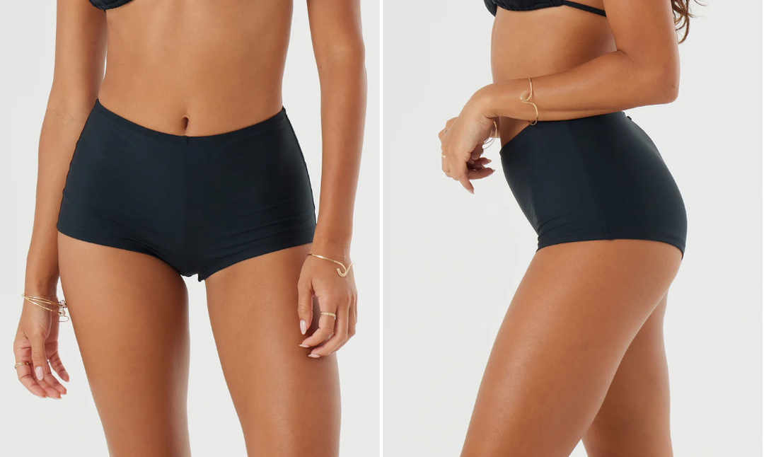Roxy Swim Shorts for Women Stretchy Board Shorts Solid Tankini Bottoms Sport Swimsuit Bottoms, XS .