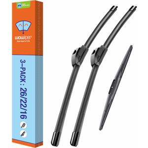 26"22"16" OEM Replacement Windshield Wiper Blades for Honda Odyssey 2005-2022 Premium All Weather Automotive Front Rear Wipers Set(Pack of 3)