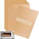 Air Fryer Paper Liners Disposable Compatible with Breville the Smart Oven Air Fryer Pro BOV900BSS, 200 PCS Parchment Paper Sheets for Baking Airfryer paper Liners Accessories for Breville