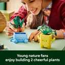 LEGO Botanicals Happy Plants Building Toy for Kids, Girls, and Boys 9+ - Playroom Decor for Desk or Shelf - Birthday Gift Idea for Young Gardeners - Artificial Indoor Plant for Play & Display - 10349