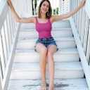 HEGALY Thong Bodysuits for Women 3 Piece Sexy Ribbed Seamless Tummy Control Shapewear Sleeveless Square Neck Tank Top (M)