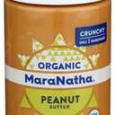 MaraNatha Organic Crunchy Peanut Butter, 16 Ounce Jar (EXP 01/02/27)