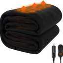 Sojoy Heated Car Blanket, 12-Volt Electric Blanket for Car, Truck, SUV, RV, Portable Heated Throw with High/Low Temp Control (57" *40")