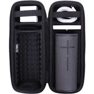 LTGEM Case Compatible with Ultimate Ears Boom 4/3 Portable Waterproof Speaker and Charger Dock, Black
