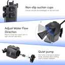 hygger Aquarium Internal Filter, 170GPH Silent Power Filter for 15-30 Gallon Corner Installation, Triple Filtration with Adjustable Flow and Spray Bar