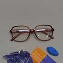 miyya Blue Light Blocking Glasses for Women, Blue Light Glasses for Women Oversized Fashion Glasses (Wine Red)