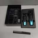 VGR Hair Clippers for Men & Hair Trimmer Set, Cordless Barber Combo with LED Display, Ceramic & Titanium Blades, 7000RPM, Type-C Rechargeable, Home & Professional Hair Cutting Kit, V-196 & 996(Green)