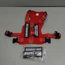 Service Dog Vest for Small Breed Dogs with ID Tag – Lightweight Puppy Harness and Leash Set with 6 PCS Patches, Ideal Service Animal Vest for Training, Complete Service Dog Gear, Red, Large