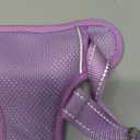 BARKBAY No Pull Dog Harness Large Reflective Dog Harness with Front Clip and Easy Control Handle for Walking Training Running with ID tag Pocket(Violet Purple,L)