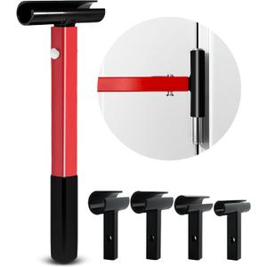 Door Hinge Adjustment Tool - 4 in 1 Heavy Duty and Painted Steel Hinge Gap Adjusting Wrench with Rubber Grip, Professional Hinge Bender Tool for Residential and Commercial