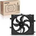A-Premium Engine Radiator Cooling Fan Assembly Compatible with Select Nissan Models - Versa 2012-2019, Versa Note 2014-2017, Micra 2015-2019