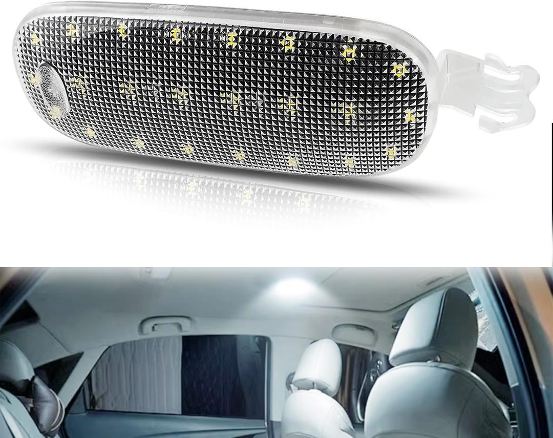 Bestview Interior Roof Dome Light Cover Clear Lens Overhead with LED PCB for 2005-2018 Dodge Ram 1500 2500 3500 4500 5500, Dodge Dakota Durango  Jee-p Commander Liberty