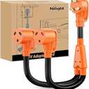 Nilight EV Dryer Adapter Cord 30 Amp to 30Amp 3 Prong 125V 3750 Watt Pure Copper Dryers Old Outlet New Plug Conversion Heavy Duty 10 Gauge Wires 10-30P to 14-30R 30M/30F