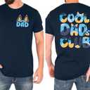 Dad Shirt Men Cool Dad Club T-Shirts Father's Day Tops Daddy Birthday Gift Tees Dads Life Clothes size 2XL