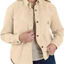 Carhartt Women's Rugged Flex Loose Fit Heavyweight Duck Overshirt (Beige, XS)