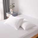 Bella Coterie | Luxury Bamboo Viscose King Size Pillowcase Set | 100% Organically Grown | Ultra Soft | Cooling | 2 Pcs [White]