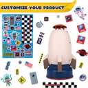 ArtCreativity Water Rocket Sprinkler for Kids, Water Rocket Launcher Toys, Outdoor Sprinkler for Kids - Water Toys for Backyard Garden Lawn Swimming Pool, Summer Fun for Kid Outdoor