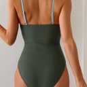 Eomenie Womens Cutout One Piece Swimsuit with Ring Linked Sexy Monokini Bathing Suit for Beach Vacation (L)