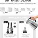 KOHEEL Nasal Dilator, Reduce Snoring and Improve Airflow, Anti Snoring Device with Various Sizes, Comfortable Nose Vents, Breathing Aids for Better Sleep and Exercise (6 Count)