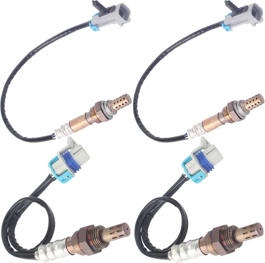 Oxygen Sensor Upstream Downsteam Compatible with Malibu Silverado Suburban Avalanche Impala Escalade Sierra Yukon Tahoe 234-4668 213-4229 4Pcs