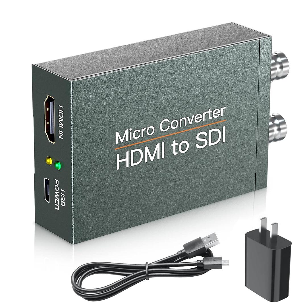 HDMI to 2x SDI Converter - Audio Embedder, Auto Format Detection (HDMI Type A)