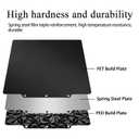HzdaDeve 3PK AD5X Build Plate for Flashforge AD5X/5M/5M Pro Dual-Smooth Cold Cool PEI Double Smooth PEO PET Plate Black Sheet Board 235x235MM Heated Bed Spring Steel Flexible Platform