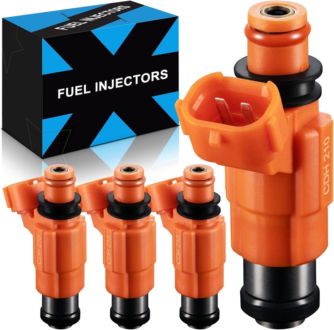 Fuel Injectors For:-Mitsubishi Eclipse 2000-2005 3.0L, For:-Chevy Tracker 1999-2003 2.0L, For:-Suzuki Vitara 1999-2003 2.0L, For:-Yamaha Outboard 2000-2015 115HP, OE# CDH210 CDH-210 (4 PCS)