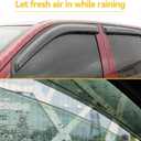 Window Visors Rain Guards for 2009-2018 Dodge Ram 1500 Crew/Mega Cab, Out-Channel Window Vent Wind Shades Deflectors for 2010-2024 Ram 2500 & 3500, 2019-2024 Ram 1500 Classic Body