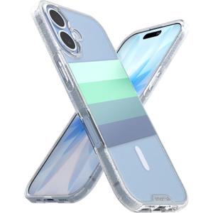 Smartish iPhone 17 MagSafe Clear Case - Gripmunk Magnetic Slim Case [Lightweight + Protective] Anti-Yellowing Thin Grip Clear Cover for Apple iPhone 17 - Deep End