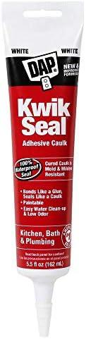 Dap 18001 Kwik-Seal All-Purpose Caulk, 5.5-Ounce, White Dap 18001 Kwik-Seal All-Purpose Caulk, 5.5-Ounce, White