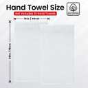 Infinitee Xclusives White Hand Towels for Bathroom - Set of 6 (16x28 inches) 600 GSM, 100% Cotton Ultra Soft, Quick Drying, Hotel Quality Hand Towel Set (Brilliant White, Hand Towels)